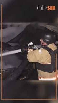 Firefighters put out flames from drone a't't'a'c'k in Ukraine’s Kropyvnytskyi | Daily Sun