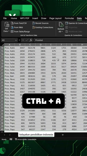 Merapihkan data dan File CSV di MS Excel