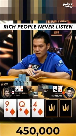 Lin touches Dvoress to steal his skill!🤯#poker
