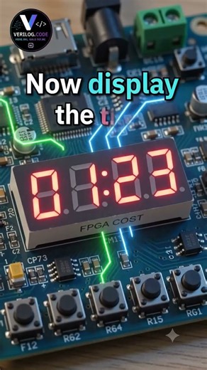 Build a Digital Stopwatch Using Verilog HDL & FPGA | RTL Digital Design #shorts #viralshorts