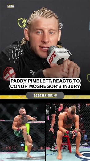 Paddy Pimblett REACTS to Conor McGregor's UFC 329 injury - MMA Fighting