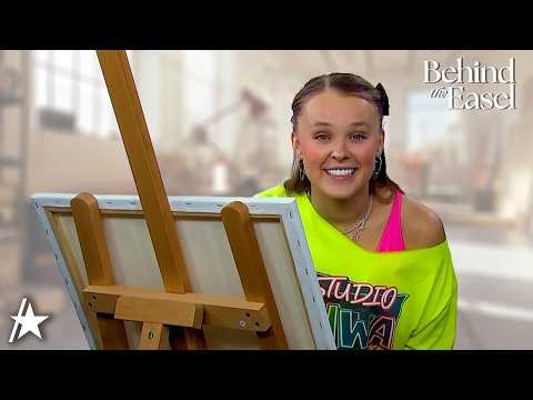 JoJo Siwa Paints Her Future Kids w/ Boyfriend Chris Hughes | Behind The Easel
