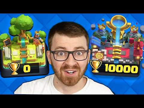 I pushed 0 Trophies to 10,000 Trophies with NO LOSSES! (100% win rate)
