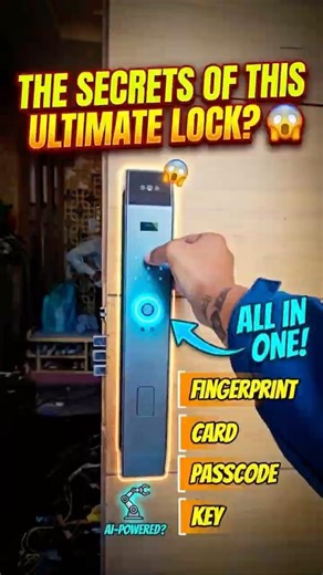 This Lock Opens with Your Face 😱 No Key Needed!