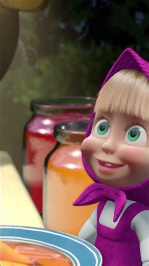 Hungry Bear! Dinner Time! 🐻🍖 #JamDay #MashaAndTheBear #Shorts #cartoonforkids #kids #mashaandthebear