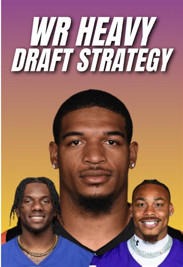 The Best WR Heavy Draft Strategy for Fantasy Football 📈 #nfl #football #fantasyfootball #fantasyfootballtips