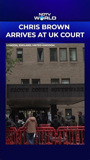 US Singer Chris Brown Arrives At UK Court For Sentencing Over London Nightclub Incident