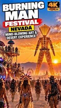 Burning Man Festival Nevada 4K | Mind-Blowing Art & Desert Experience