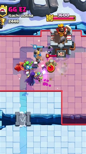 Easy Win with Skeletons, Goblin Gang & Witch 😈 | Clash Royale #clashroyale #shorts