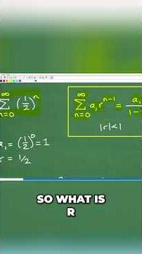 Infinite Geometric Series Explained Simple Formula Revealed #math #maths #algebra #education