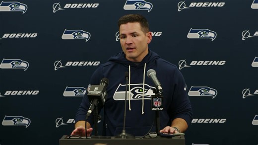 Watch live as head coach Mike Macdonald and players meet with media after the matchup vs. the Panthers. | Seattle Seahawks