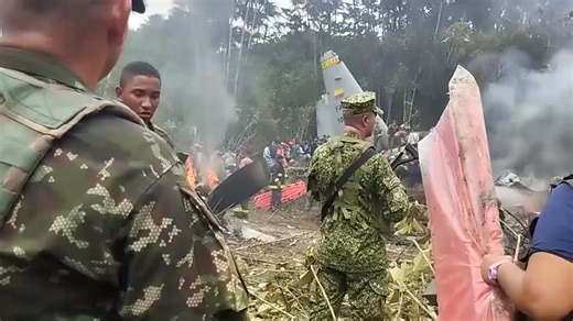 Aftermath of Colombia plane crash that killed at least one, injured 77