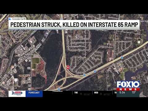 Pedestrian struck, killed on I-65 ramp