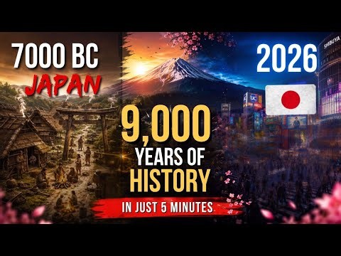 Evolution of Japan | Fixed-Camera Timelapse: 9,000 Years in 4 Minutes.