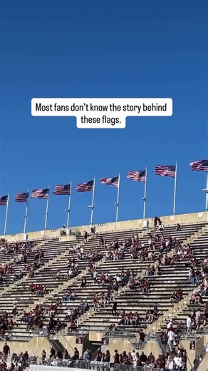 Corps of Cadets Association on Instagram: "Throwback Thursday Every game day, a ring of American flags rises above Kyle Field — not as decoration, but as a living tribute. 🇺🇸🇺🇸🇺🇸 Tradition holds that 55 flags fly in honor of Texas A&M Aggies who fought and gave their lives during World War I. These flags go up before kickoff and come down after the final whistle, a powerful gesture that connects today’s Corps of Cadets, students, and Aggie fans with those who served before them. This isn’t