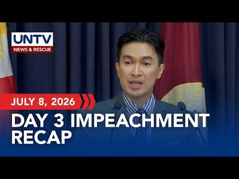 UPDATE: Senate impeachment court briefs the press on the Day 3 of impeachment trial | July 8, 2026