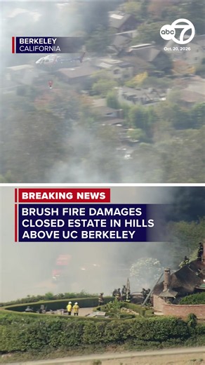Fire crews battled a brush fire in the hills above UC Berkeley Tuesday, and the flames reached the permanently closed Skyfall Estate, causing damage to the roof. For more information, click the link below https://abc7news.com/19960995/