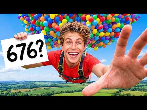 How Many Balloons To Make Me Fly?!