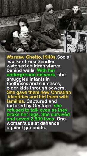 She Smuggled 2,500 Jewish Children Out of Hell ❤️ Irena Sendler's Secret