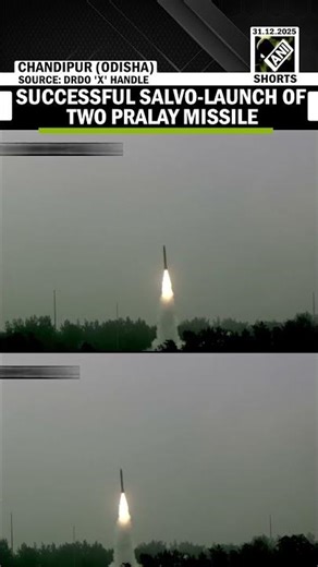 Successful salvo-launch of two Pralay Missiles in quick succession from same launcher at Chandipur