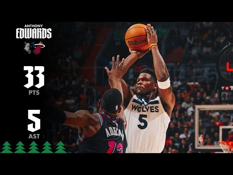Anthony Edwards DROPS 33 Points In His First Game of 2026 Against Miami Heat | 01.03.26