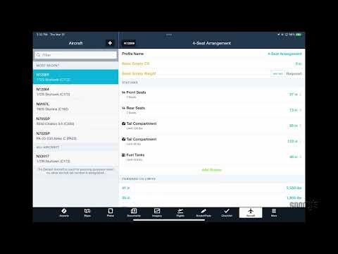 ForeFlight Tip - How to create a weight and balance profile