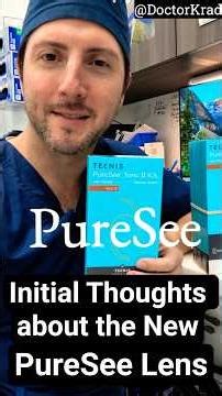 PureSee IOL - What's New? #cataractsurgery #IOL #ophthalmology #eyesurgery #new #technology