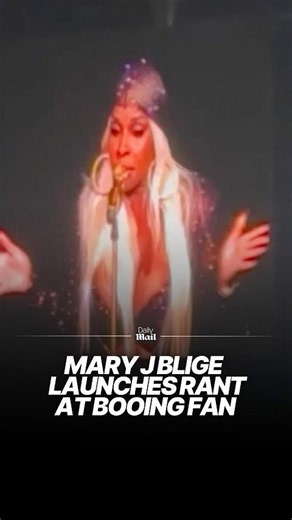 Mary J Blige shocks the crowd as she launches rant at booing fan