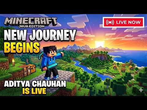 Minecraft Java Edition LIVE 🔥 | A New Journey Begins! | Aditya Chauhan is live
