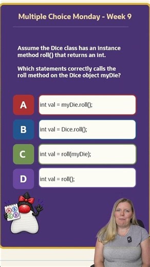 Week 9 | Multiple Choice Monday | Calling Methods #shorts