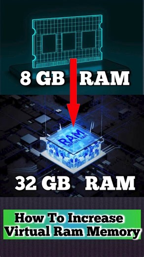 how to increase virtual ram memory on windows 11 #shorts #ram #virtual #windows @PCMobileOfficial