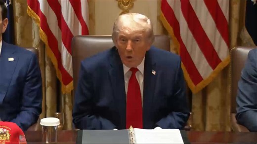 .@POTUS on Iran: "They're starting to give us the things that they have to give us — and if they do, that's great, and if they won't, then the man on my left is going to finish them off."