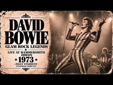 David Bowie 🔥 Glam Rock Legends | Live at Hammersmith Odeon 1973 – Ziggy Stardust (Inspired Tribute)