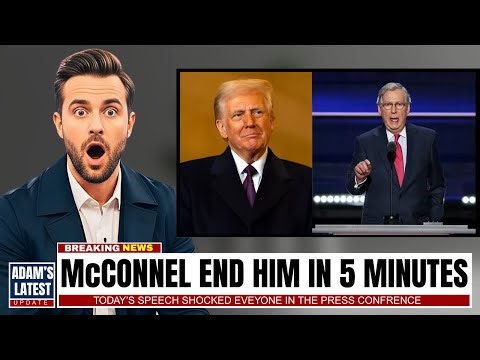 HE IS FINISHED NOW: Mitch McConnell Delivered a Secret Speech That Ended Trump's Career Forever!