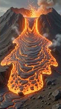 🌋 How Does a Volcano Erupt? | Magma to Lava Explained for Kids 🌍🔥 #teachingmaterial #VolcanoEruption
