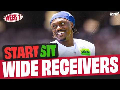 Week 7 Wide Receivers You Need To START & SIT