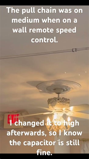 Casa Vieja Casa Chic ceiling fan running on factory medium