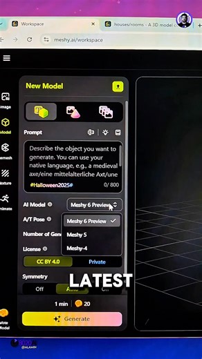 Most Powerful Ai 3d Model Generator Online that lets you turn images or text into detailed 3D models in minutes. This tool helps creators generate realistic 3D assets for games, animations, product design, and virtual environments without complex software or manual modeling. It’s fast, beginner-friendly, and designed to simplify 3D creation using AI. Whether you’re building game assets, prototyping ideas, or experimenting with 3D visuals, this solution saves time while delivering professional-qu
