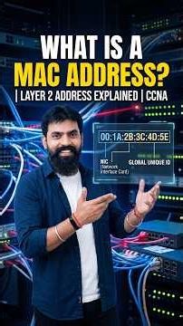 What is a MAC Address? | Layer 2 Address Explained #ccna #networking #cisco