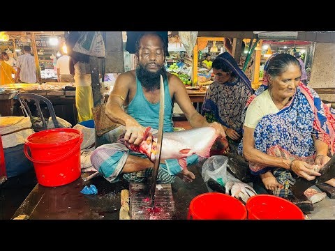 🐟606K+ Viral Fish Cutting Skills 🦦Fish Blogger Nazmul is live🎣