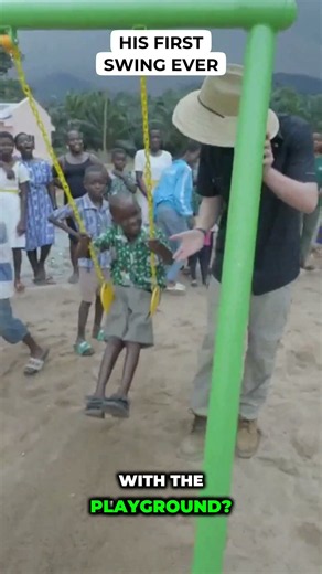 His First Swing Ever