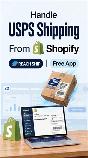 Handle USPS Shipping Effortlessly from Shopify using ReachShip | Free & Easy Shipping #shopify #usps