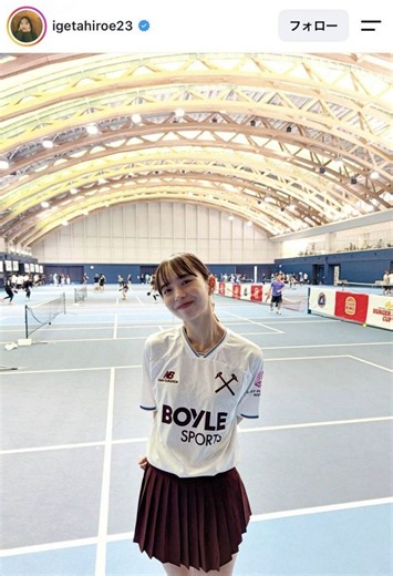 【実際の投稿】「ユニフォーム姿が超かわいい」絶賛された井桁弘恵、ピックルボールの大会の様子【写真複数枚】