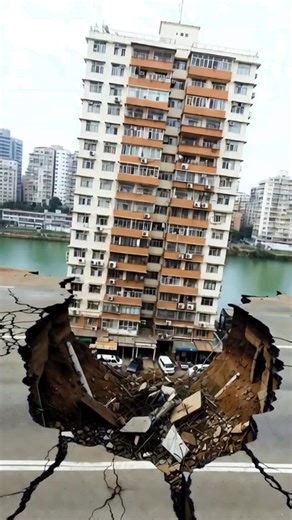 High Rise Building Collapse During Earthquake
