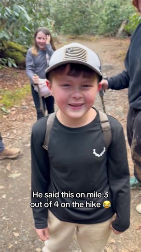 Lil bro is battling 😂 @Barstool Outdoors (🎥:@✨ Callie Jo-Shae ✨) | hiking