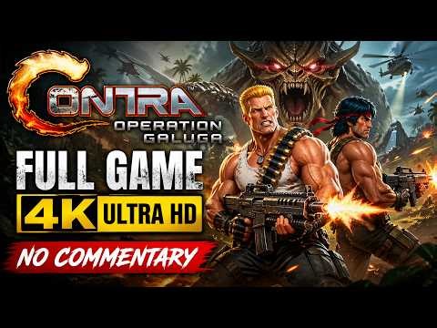 CONTRA: Operation Galuga (4K Ultra HD) Full Gameplay Walkthrough | No Commentary | Full Game