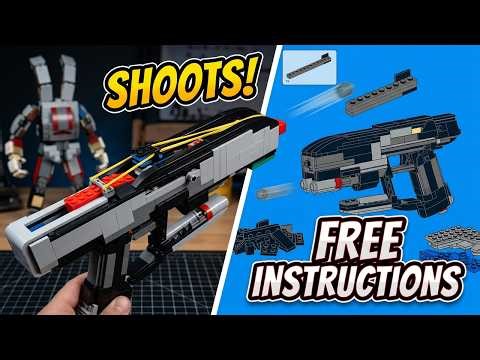 STAR-LORD’s blasters LEGO toy replicas that SHOOT - 2 options FREE instructions