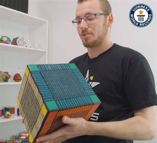 In 2017, puzzle designer Grégoire Pfennig from France created an incredible 3D printed Rubik's Cube - with 6153 moveable parts | Guinness World Records