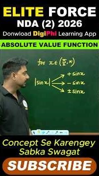 Absolute Value Function | NDA | Fundamentals #nda #maths #digiphidefence