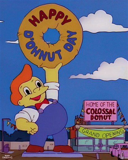 Happy National D'ohnut Day! 🍩All hail the giant guardian of donuts!